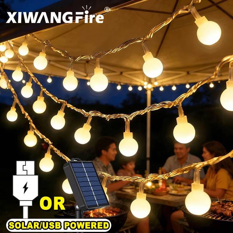 Battery Outdoor Camping - 3-10M Solar/USB/Batterij Lichtslingers, Fairy Globe Ball