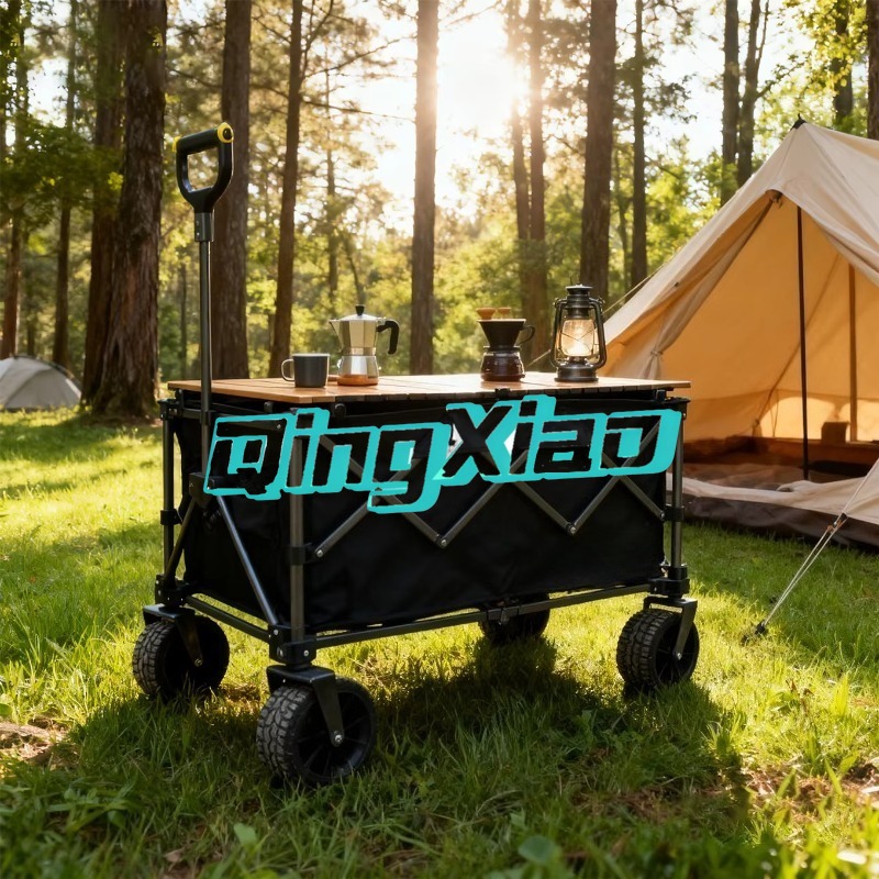 Outdoor Camping Trolley - Elektrische opvouwbare campingwagen, draagbare buiten picknickkar