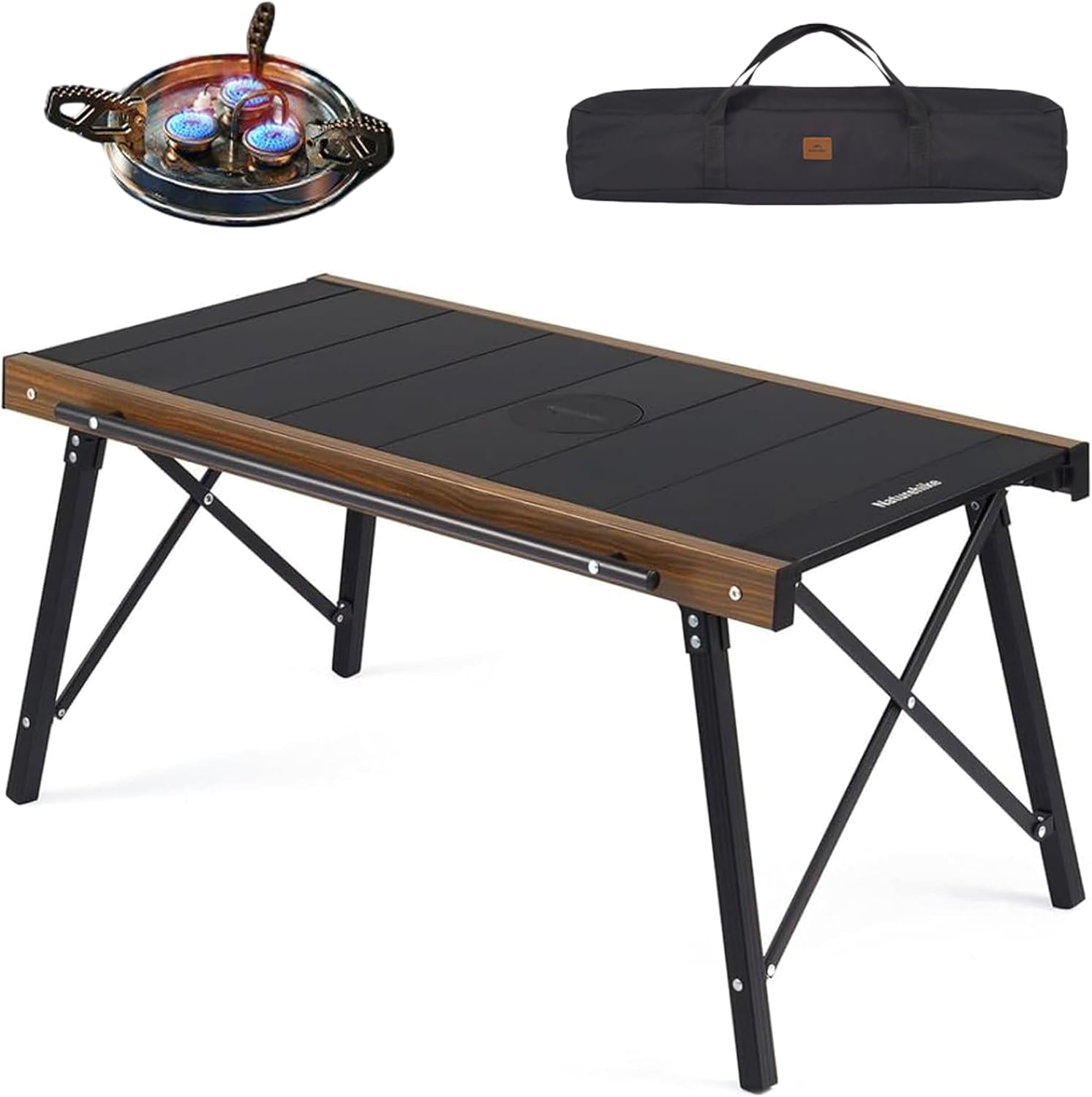 Outdoor Camping Kitchen Setup - Opvouwbare Igt-kampeertafel Draagbaar Lichtgewicht aluminiumlegering Snel