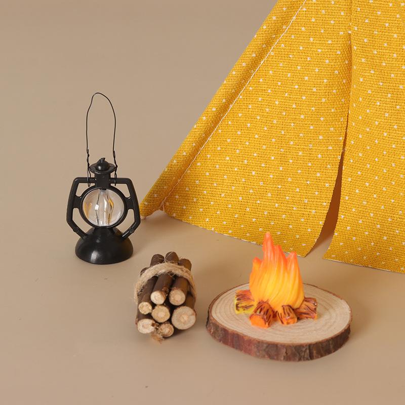 Outdoor Camping Gazebo - 1:12 Schaal Campingtent Model Decoratie Gesimuleerde