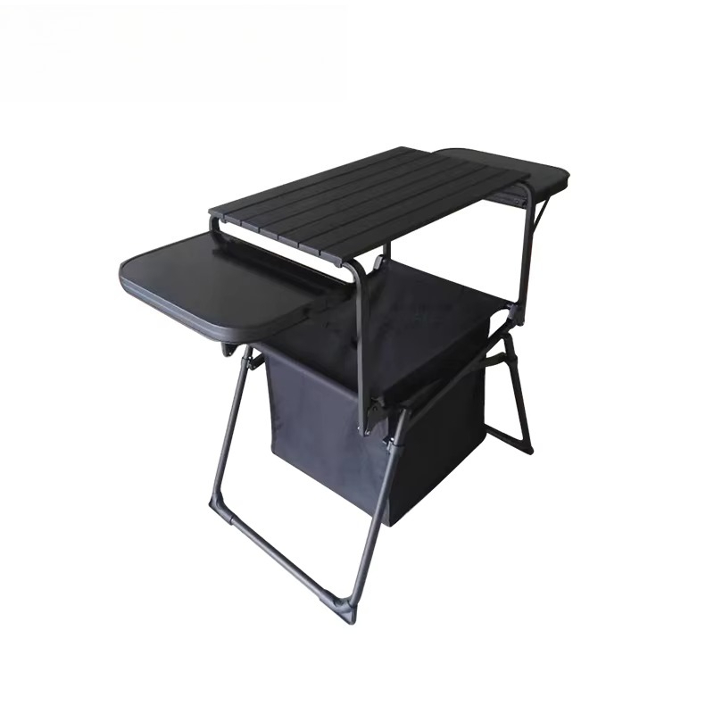 Outdoor Camping Kitchen Setup - Opvouwbare buitenkeukenset van aluminium met opbergtas