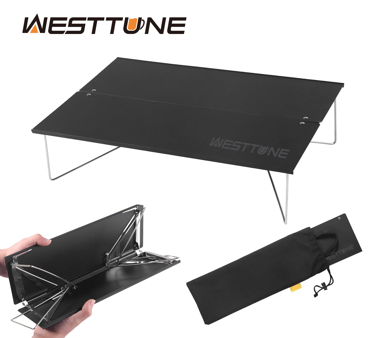 Outdoor Camping Gazebo - WESTTUNE Compacte mini-kampeertafel Draagbare ultralichte opvouwbare