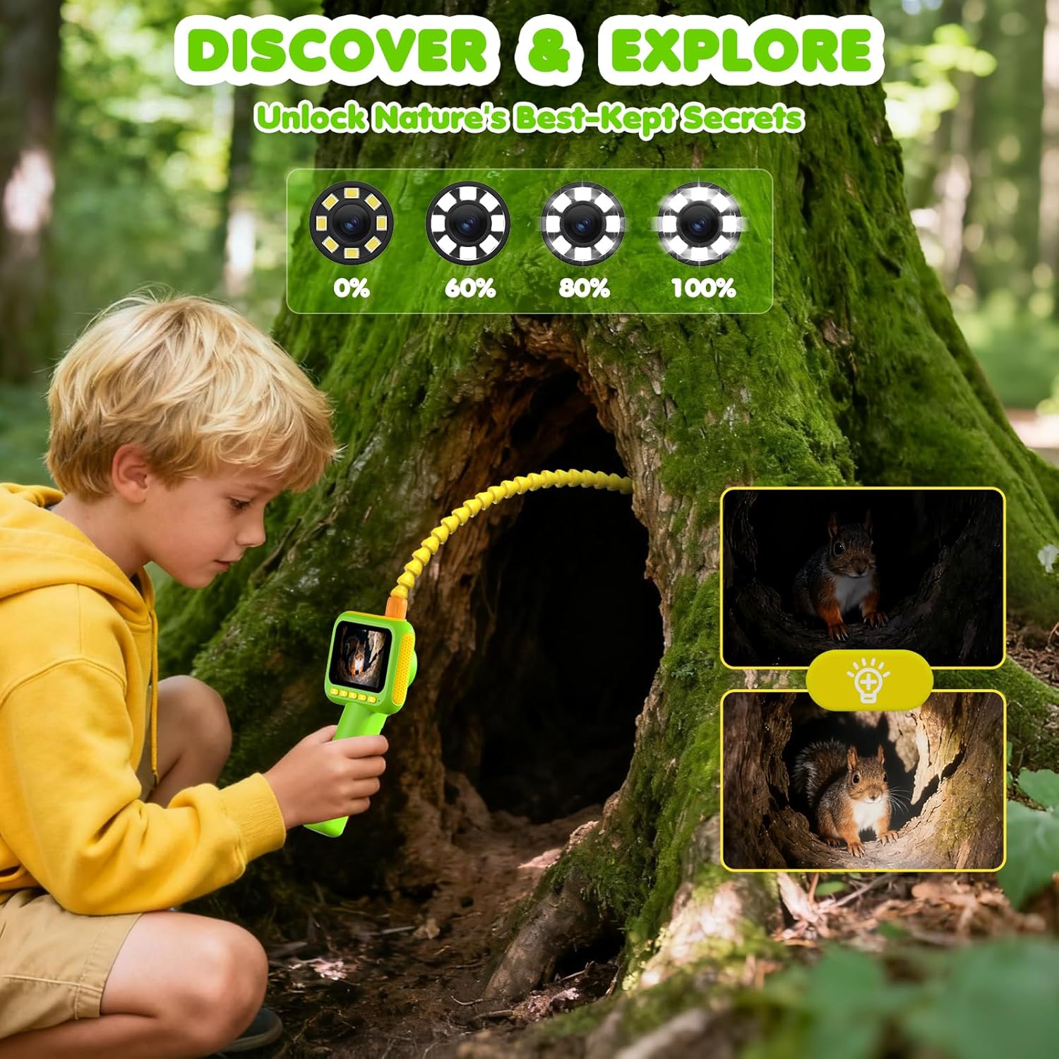 Outdoor Camping For Kids - Endoscoop voor kinderen, borescoop slangencamera speelgoed