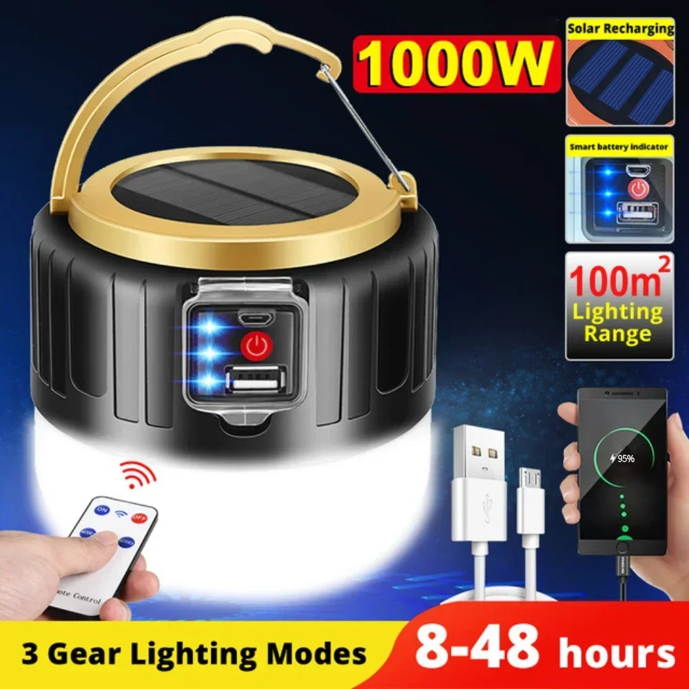 Camping Solar Lantern - Campinglamp op zonne-energie LED oplaadbare lantaarns