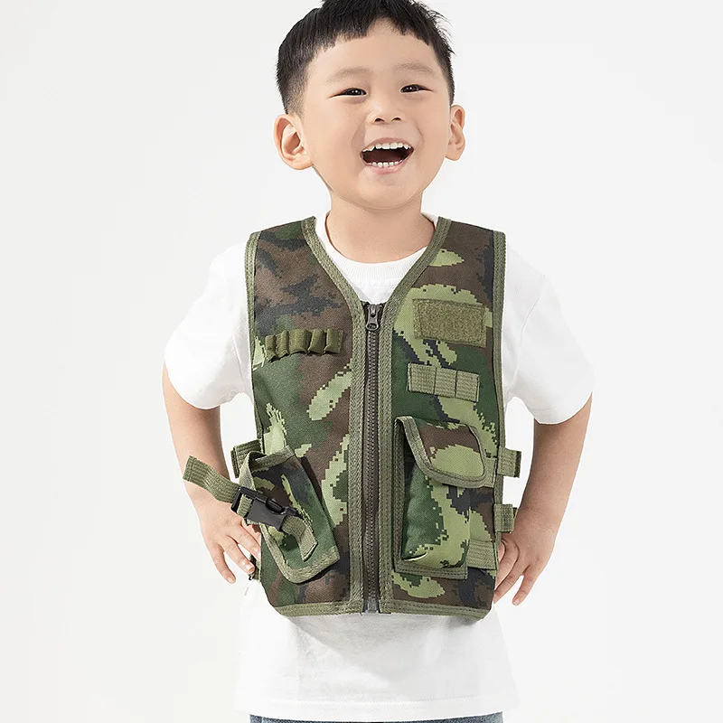 Outdoor Camping Kids Activities - Tactisch vest voor kinderen Legerfans Outdoor