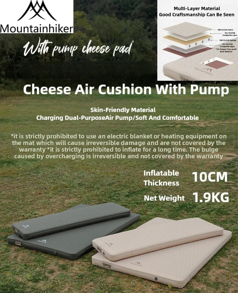 MOUNTAINHIKER Luchtbed Camping - Outdoor Inflatable Camping Tent With Air Pump recensie en prijs