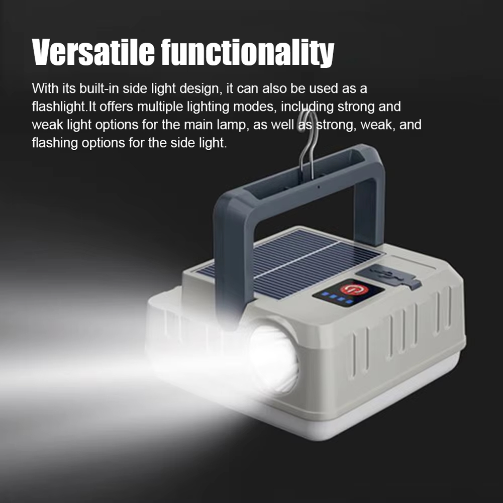 NIEUW Draagbare campinglamp op - Camping Solar Lantern recensie en prijs
