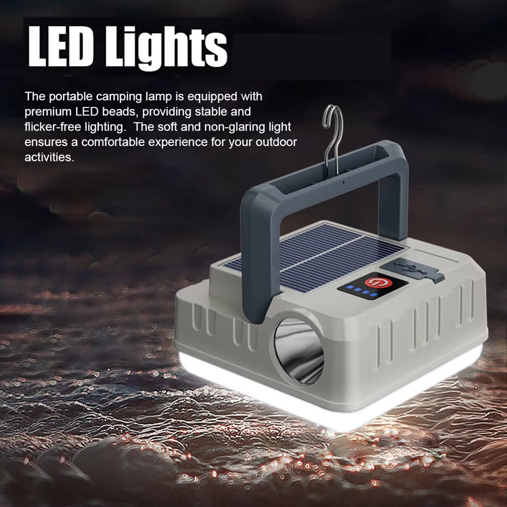 NIEUW Draagbare campinglamp op - Camping Solar Lantern recensie en prijs