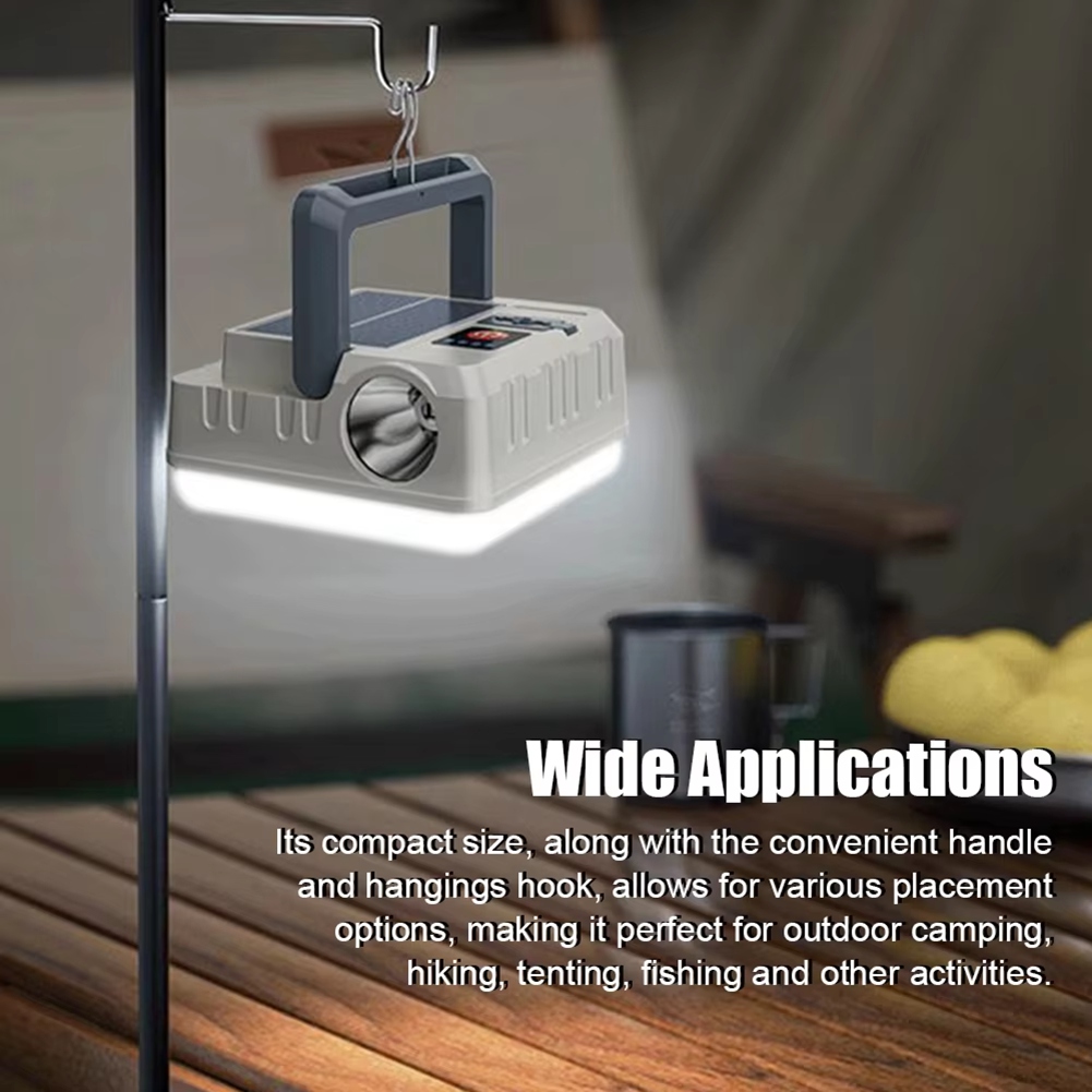 NIEUW Draagbare campinglamp op - Camping Solar Lantern recensie en prijs