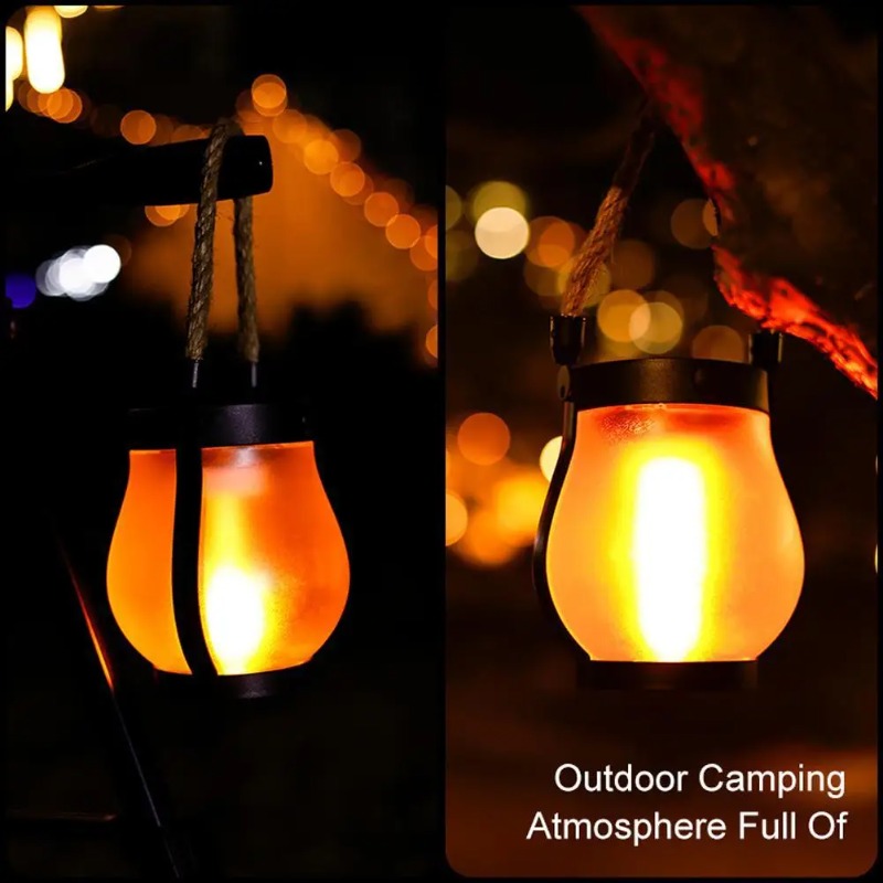 Solar Flame Lamp USB Oplaadbar - Camping Solar Lantern recensie en prijs
