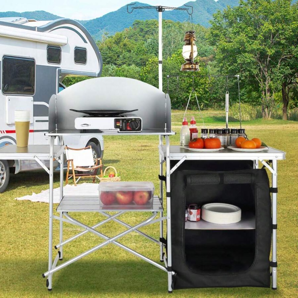 Inklapbare Outdoor Camping Keu - Outdoor Camping Kitchen Setup recensie en prijs