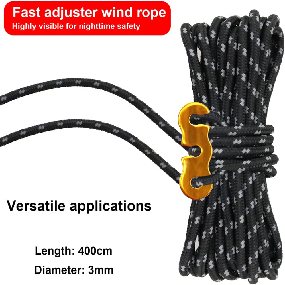 4 Stuks Outdoor Scheerlijnen T - Outdoor Camping Tarp recensie en prijs