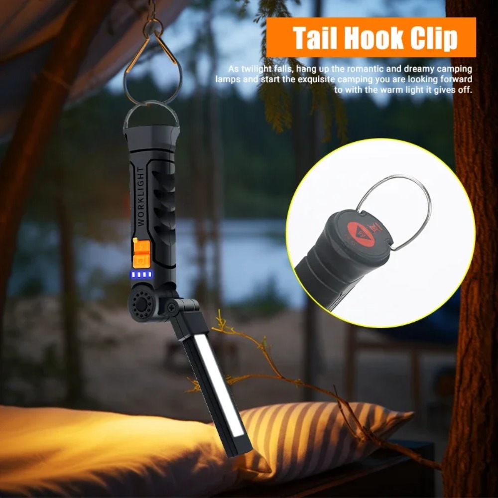 Draagbare COB LED-zaklamp USB  - Battery Outdoor Camping recensie en prijs