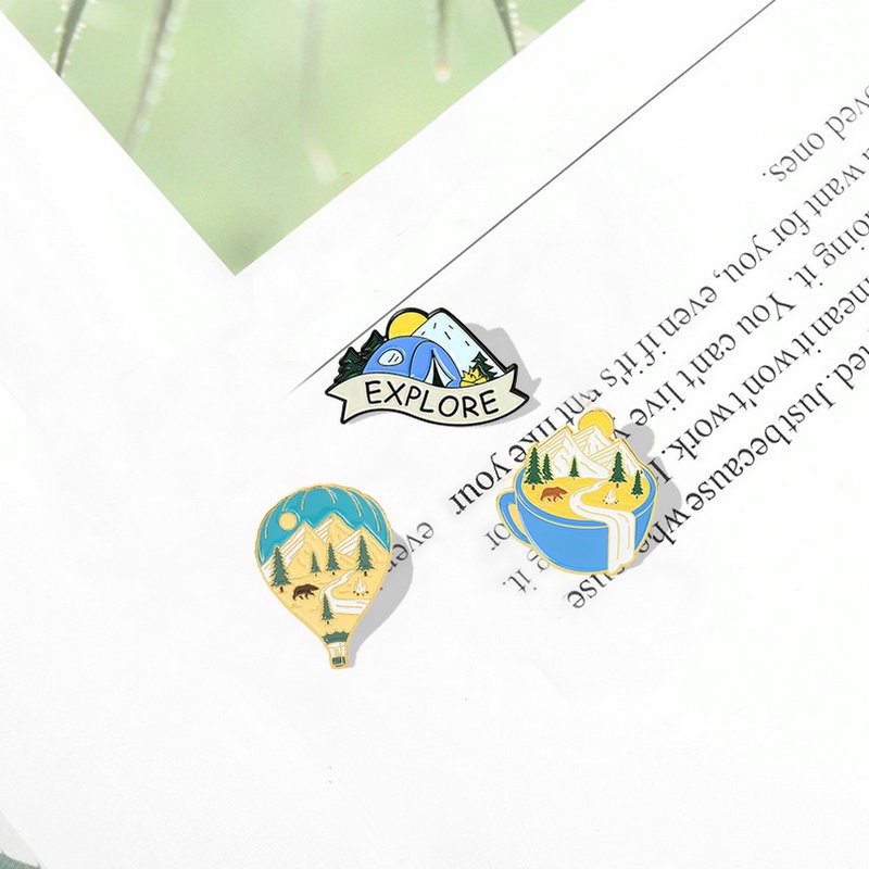 Camping Avontuur Emaille Pins  - Outdoor Camping For Kids recensie en prijs