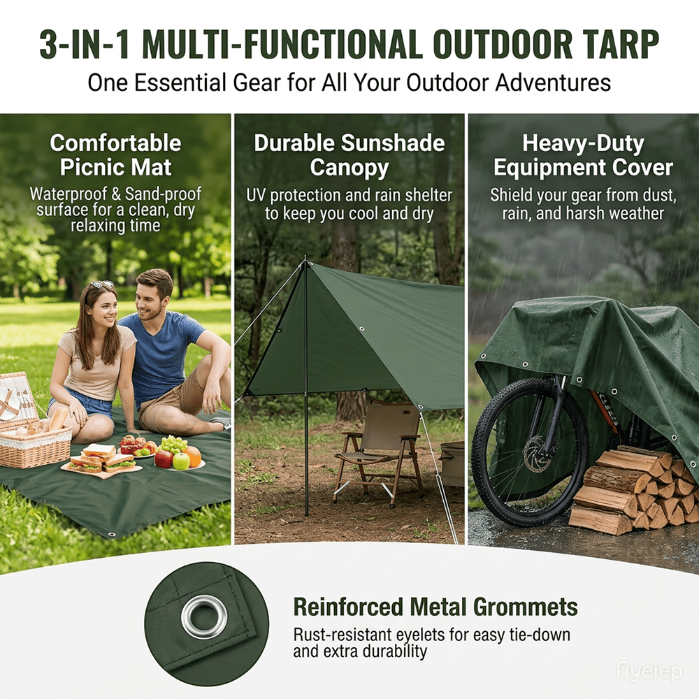3-in-1 multifunctionele waterd - Outdoor Camping Tarp recensie en prijs