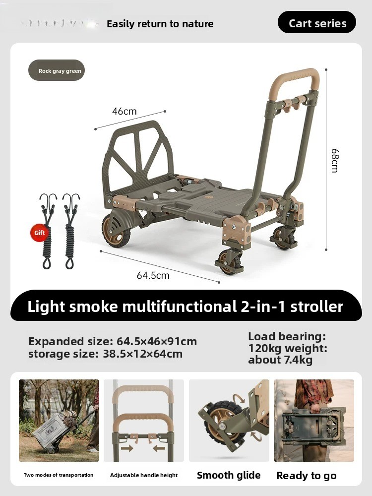 Naturehike 2-in-1 opvouwbare h - Outdoor Camping Trolley recensie en prijs