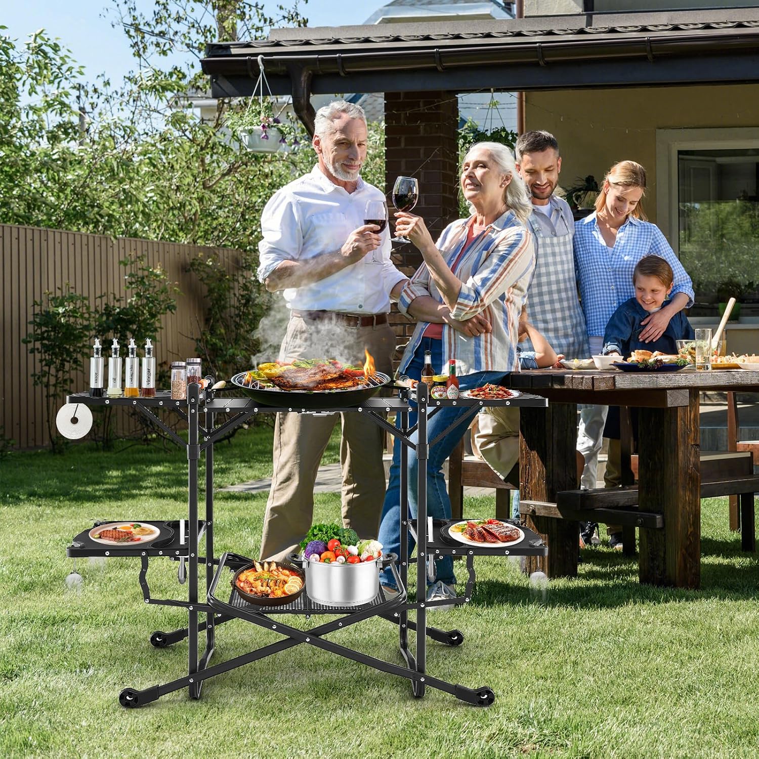Draagbare opvouwbare kooktafel - Outdoor Camping Kitchen Setup recensie en prijs