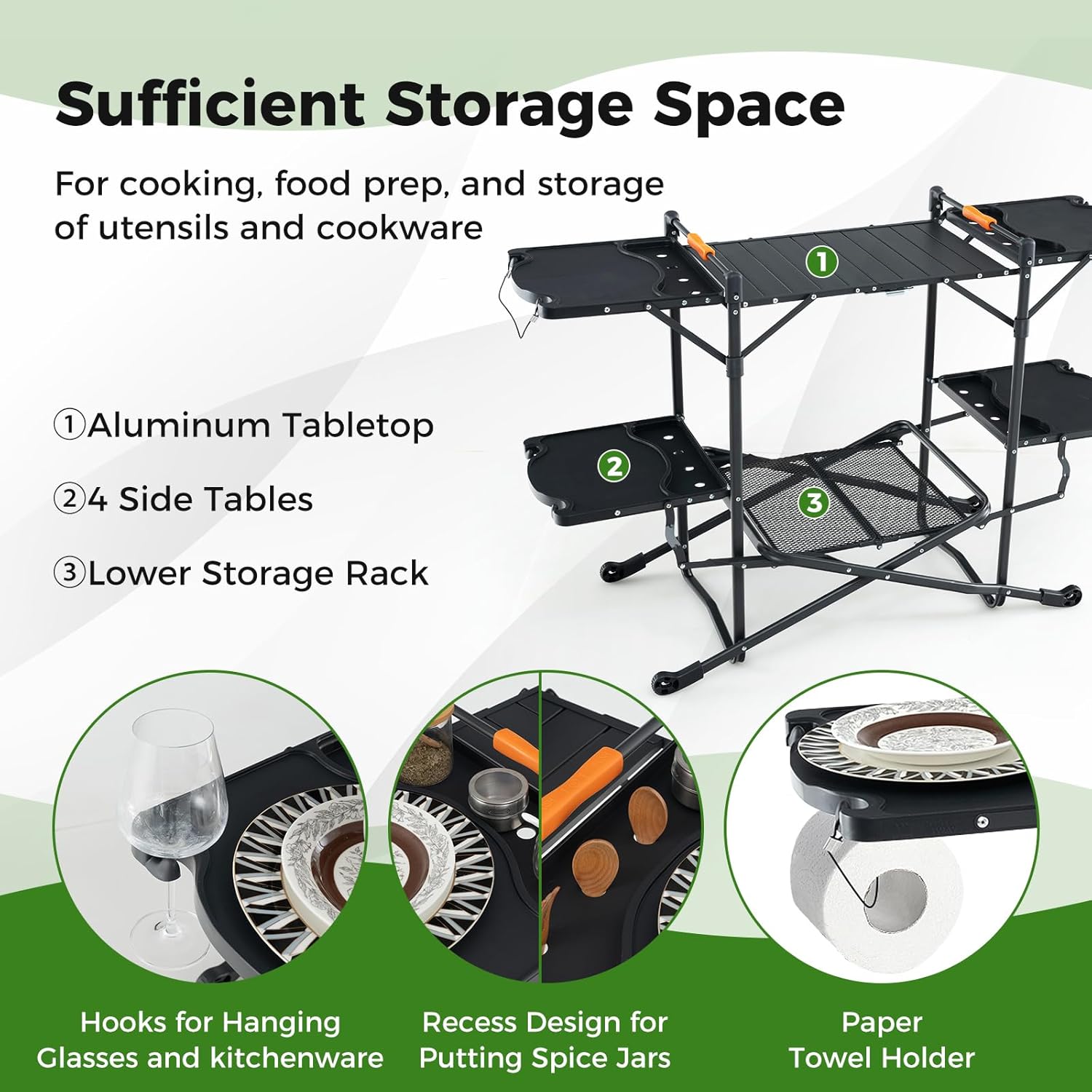 Draagbare opvouwbare kooktafel - Outdoor Camping Kitchen Setup recensie en prijs