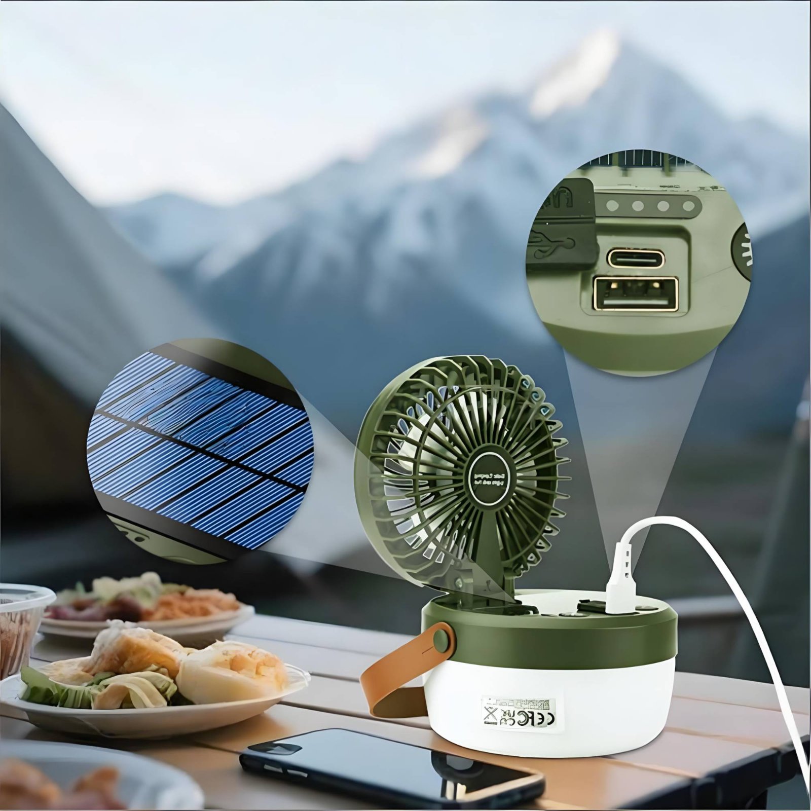 Zonne-campingventilatorlantaar - Camping Solar Lantern recensie en prijs