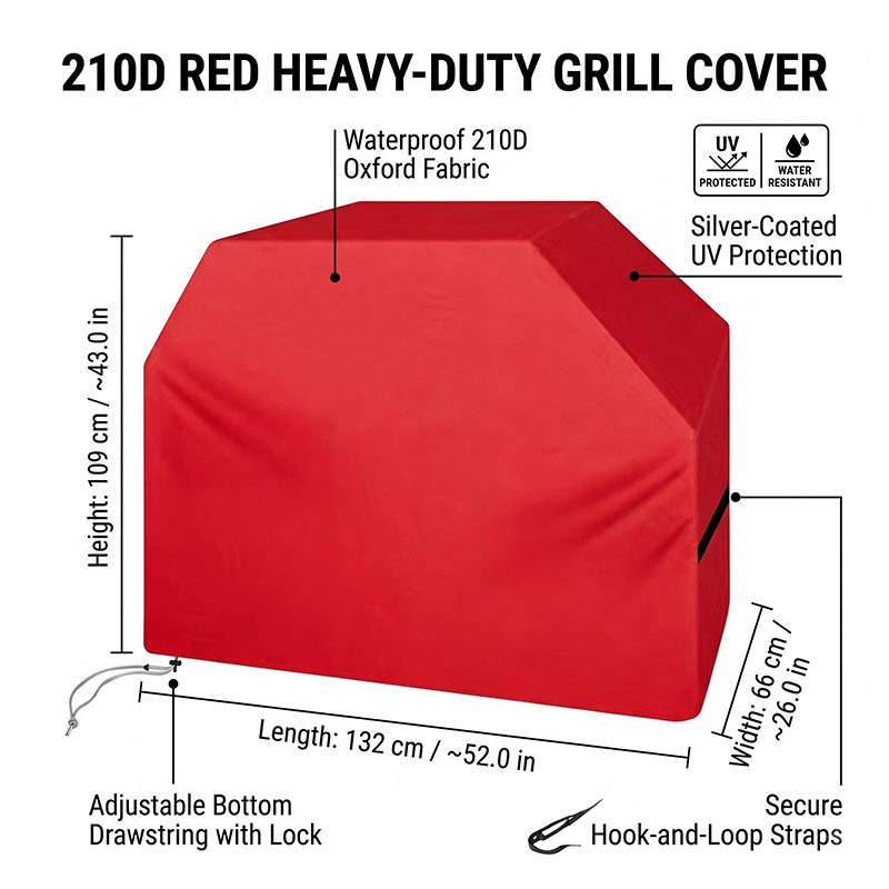 210D BBQ-afdekking, stofdicht, - Outdoor Camping Trolley recensie en prijs