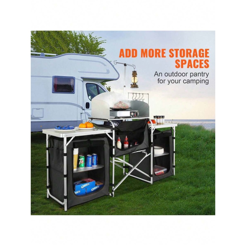 Inklapbare Campingkeuken Tafel - Outdoor Camping Kitchen Setup recensie en prijs
