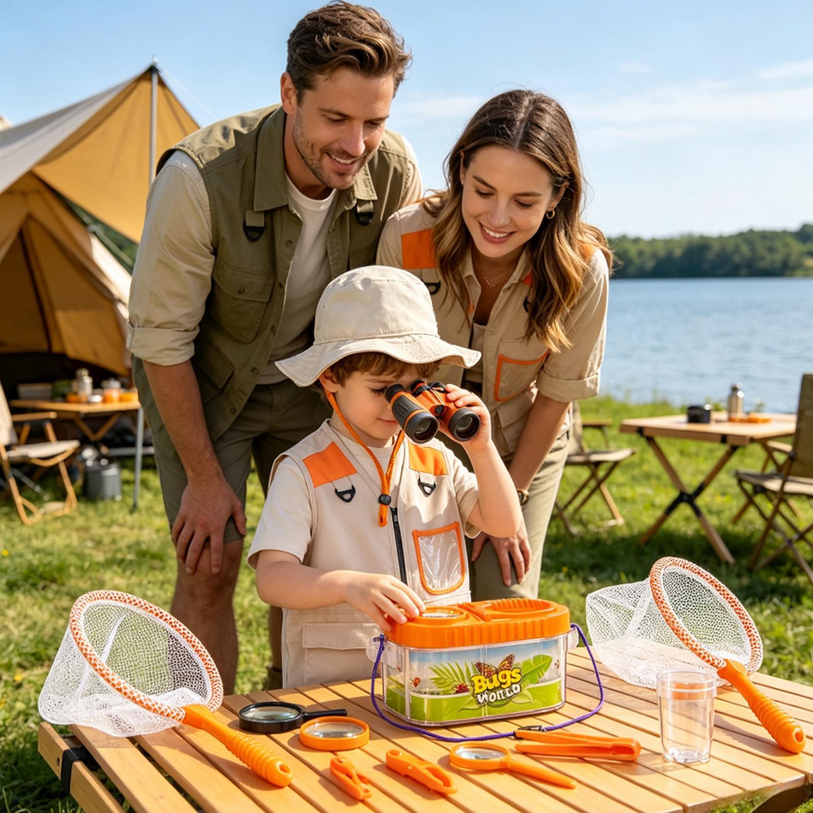 Kinderavontuurset met vergroot - Outdoor Camping Kids Activities recensie en prijs