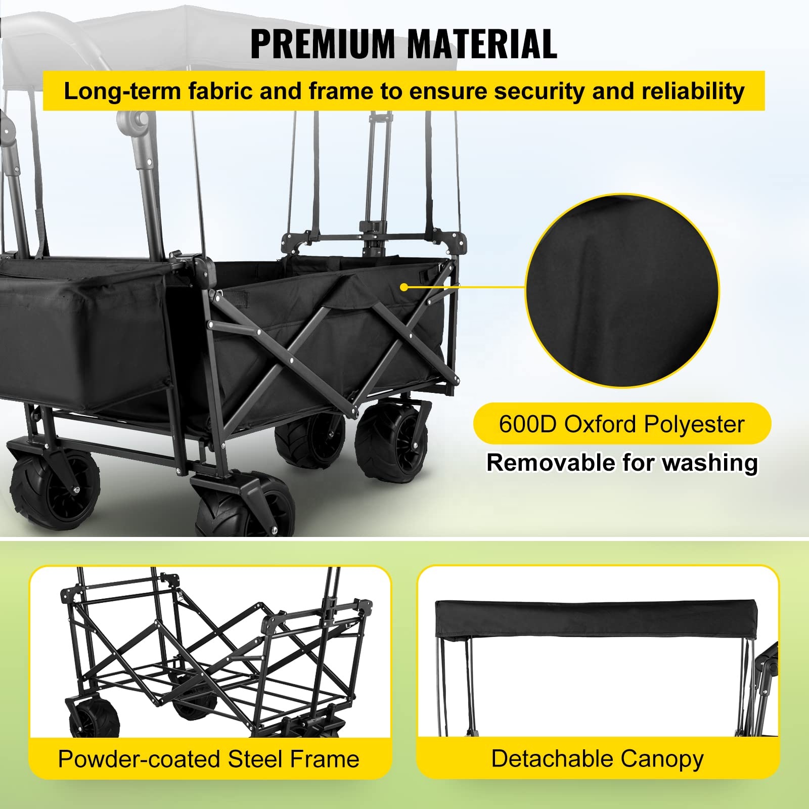 Vouwwagen voor buitenkamperen, - Outdoor Camping Trolley recensie en prijs
