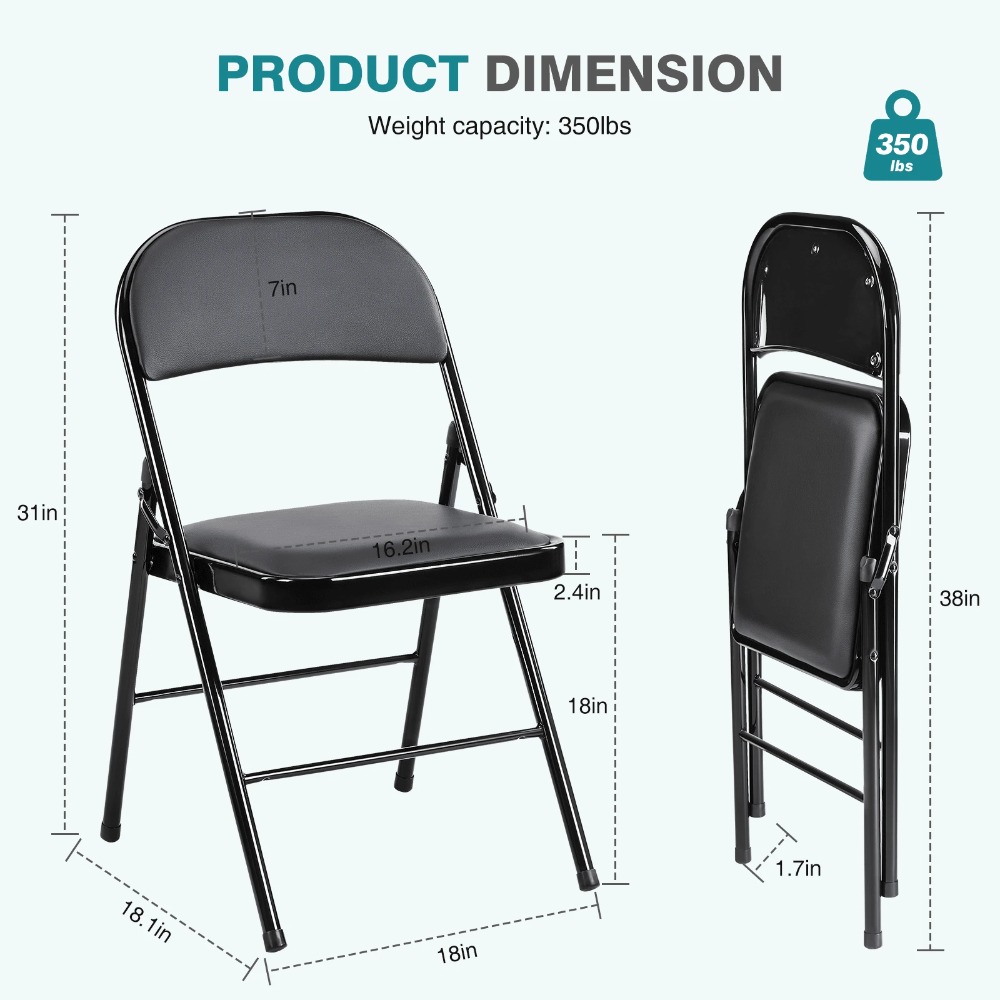 Vouwstoelen 4-pack, met ledere - Outdoor Camping Chairs Folding recensie en prijs