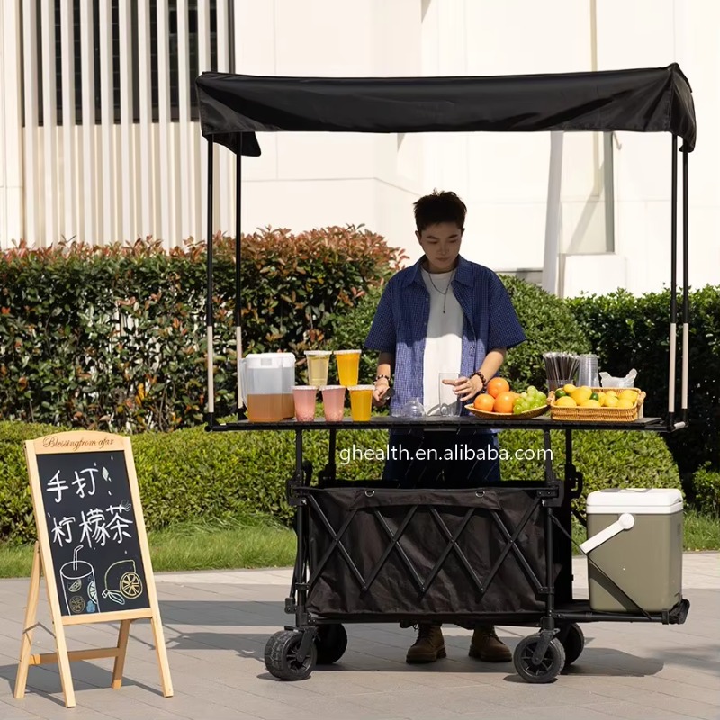Opvouwbare stalen tafelkar, kr - Outdoor Camping Trolley recensie en prijs