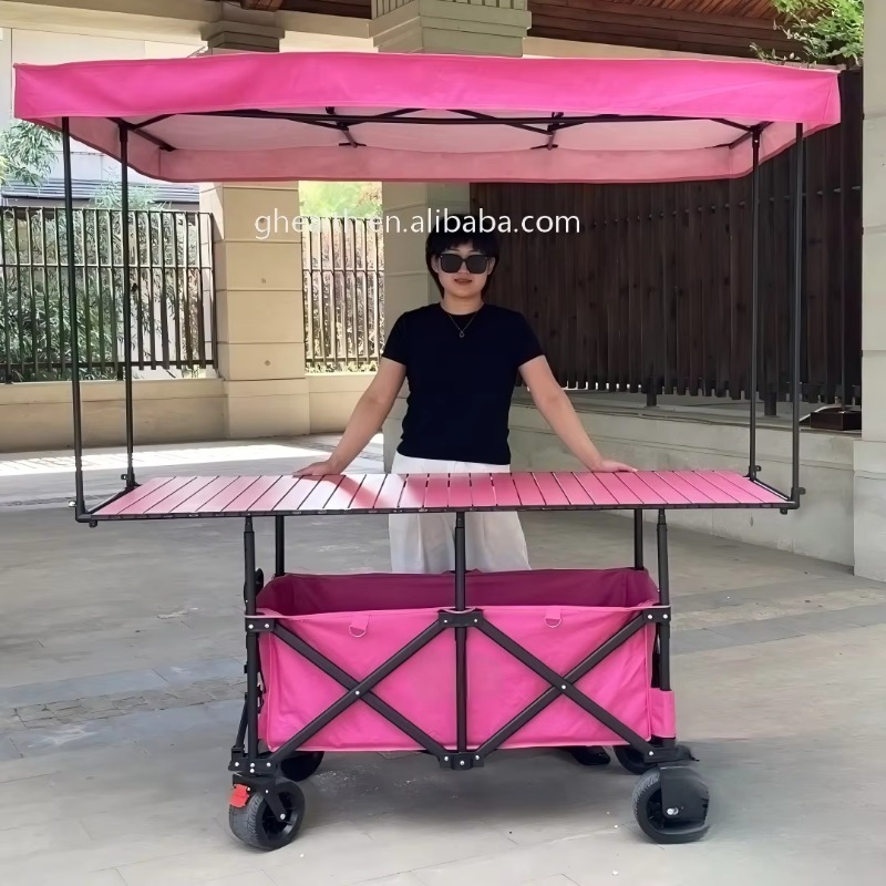 Opvouwbare stalen tafelkar, kr - Outdoor Camping Trolley recensie en prijs