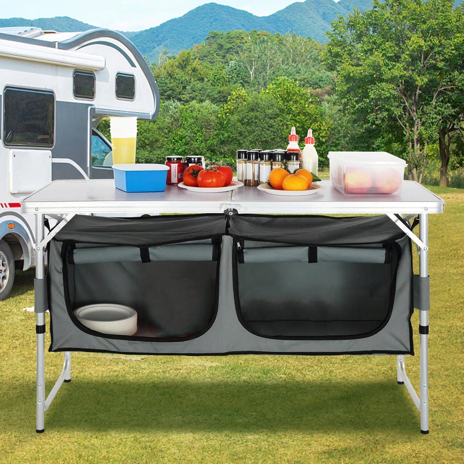 Snel op te zetten opvouwbare c - Outdoor Camping Kitchen Setup recensie en prijs