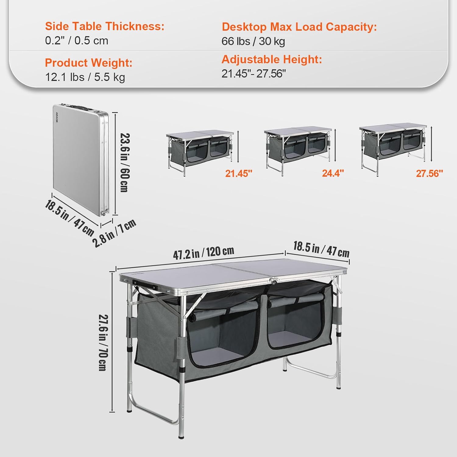 Campingkeukenstation, 3 in hoo - Outdoor Camping Kitchen Setup recensie en prijs