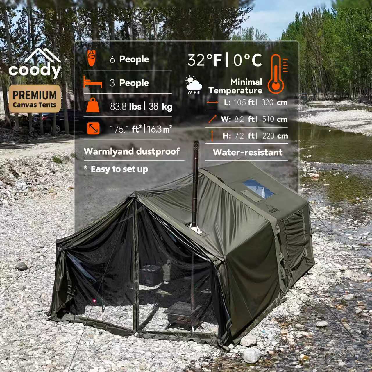 8.0+ Geruite Foyer Lucht Tent  - Camping Zelt Outdoor recensie en prijs