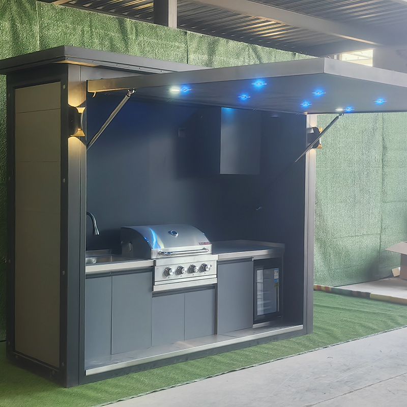 Draagbare buitenkeukenpod, wat - Outdoor Camping Kitchen Setup recensie en prijs