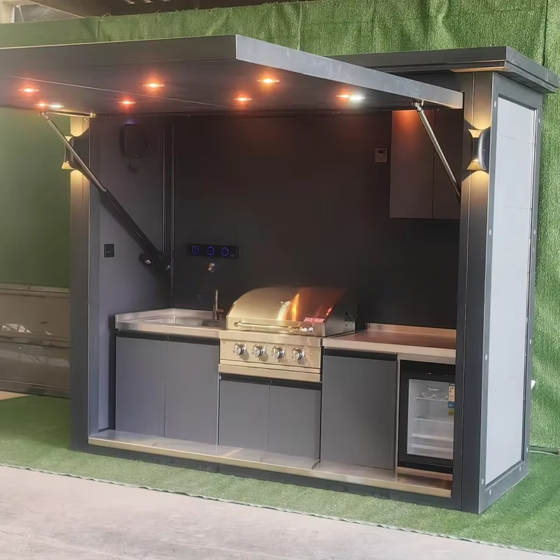 Draagbare buitenkeukenpod, wat - Outdoor Camping Kitchen Setup recensie en prijs